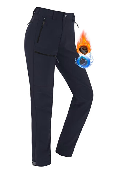 OEM Pantaloni de drumeție de damă XL, impermeabili, softshell, căptușiți term...