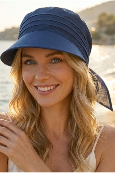Trenderrs Women's Safari Tie-Up Brim Bandana Beach Hat