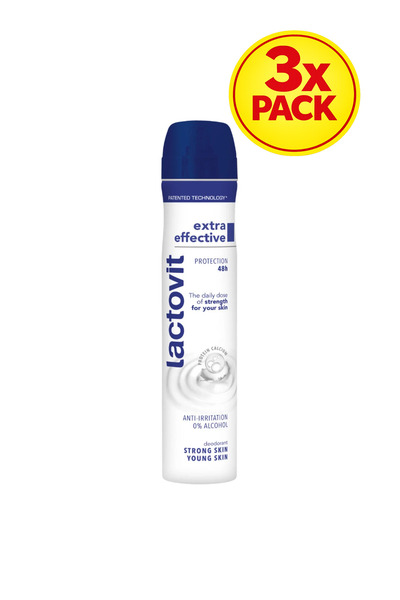 NN 3x PACK Deodorant Lactovit spray Original, 200 ml