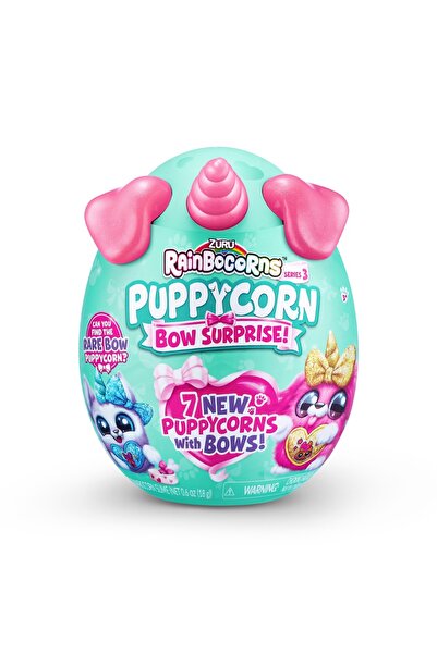 Rainbocorns Jucarie surpriza de plus, Rainbocorns, Catelus Unicorn Curcubeu, S3