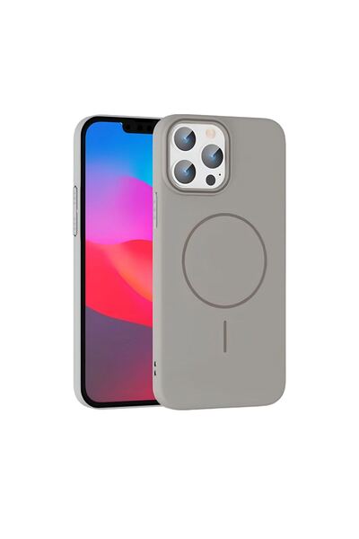 OEM Joko Apple iPhone 15 Pro Max Brooch Magsafe Cover - Titan Gray