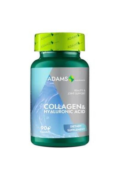 Adams Supplements Colagen si Acid Hialuronic Adams Supplements, 90 capsule