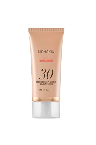 Menokin 30 SECONDS GLOW & CLEAR GEL SUNSCREEN – TONE-UP – Protecție solară su...