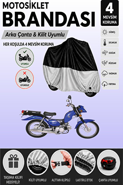 Cemku Double Black Top - Gray Bottom, Rear Bag Compatible Kanuni Zebra 90 Mot...