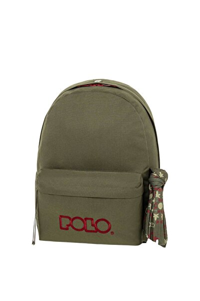 Polo Original Scarf Σακίδιο Πλάτης Χακί Μπορντό 20L