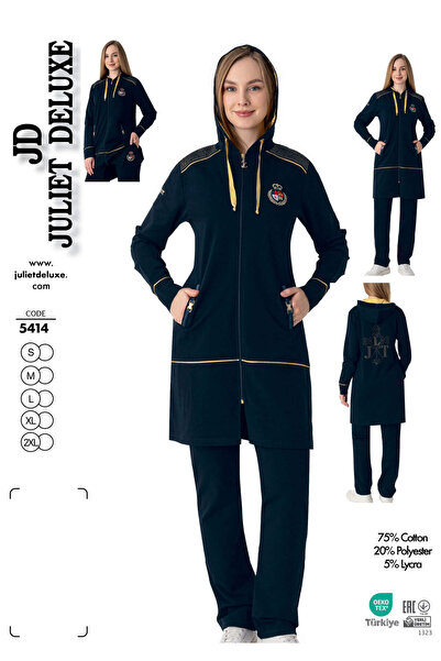 Juliet Deluxe Set de trening pentru femei, din bumbac, cu mânecă lungă, cu do...