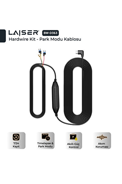 Laiser BW-D363 Hardwire Kit - Park Modu Kablosu - Type-C