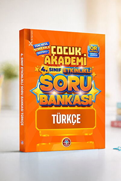Çocuk Akademi 4.Sınıf Etkinlikli Soru Bankası Türkçe