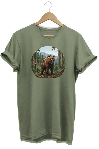 WİDİ Huntwear Wild Boar Printed Nature T-Shirt Outdoor Camping Wear
