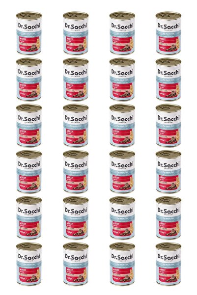 Dr. Sacchi Dr.Sacchi yetişkin kedi-sığır etli 400gr x 24 adet