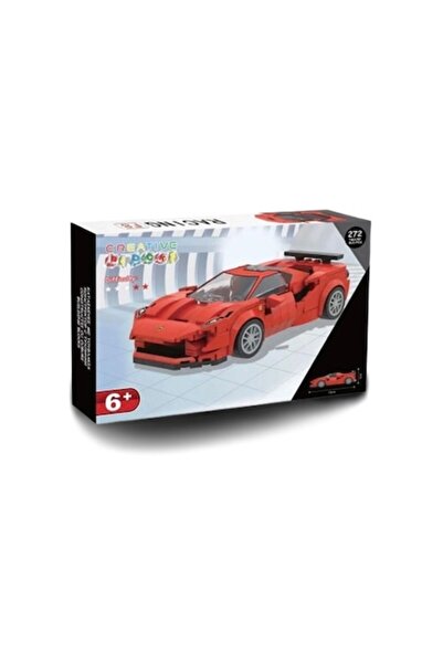 OEM Building block set, race car, red