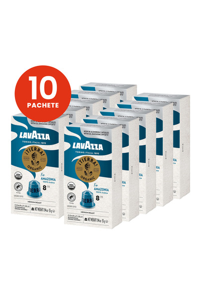 LavAzza 10x Tierra Bio Organic For Amazonia - Compatibil Nespresso