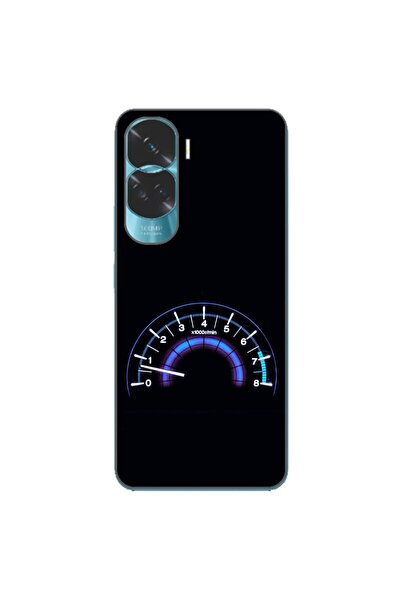 OEM Θήκη συμβατή με Honor 90 Lite 5G Σιλικόνης TPU με σχέδιο ταχύμετρου