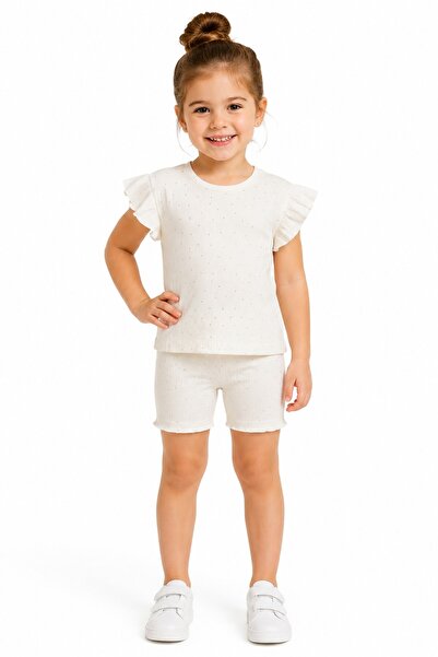 BAGLAN Girl's Camisole Combed Cotton Sleeveless Top and Shorts Set Bgl-St05510