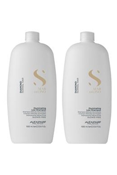 Alfaparf Milano Pack of 2 x Shine Shampoo for Normal Hair - Semi Di Lino Diam...
