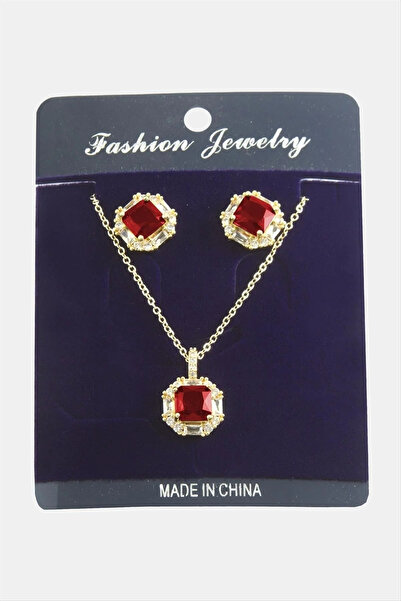 Marsilyan Nvdn- Square Zircon Stone Set Necklace Iegrs-Nvdn1