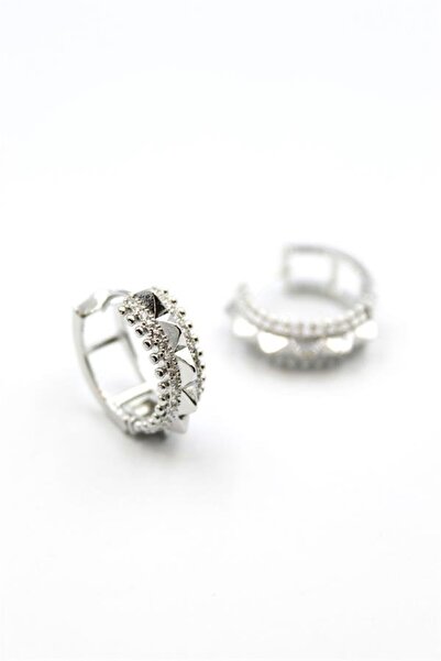 atastore2017 Hoop Earrings - Silver