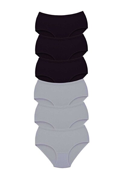 Royaleks 6 Pieces Tutku Women's High Waist Bato Thick Rubber Panties S3