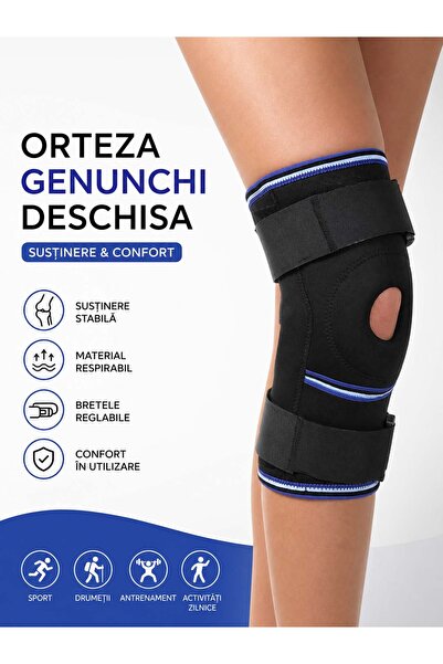DEMOTEKS Orteza genunchi deschisa, unisize