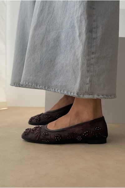 Mupa Shoes Women's Ballerinas Bitter Brown
