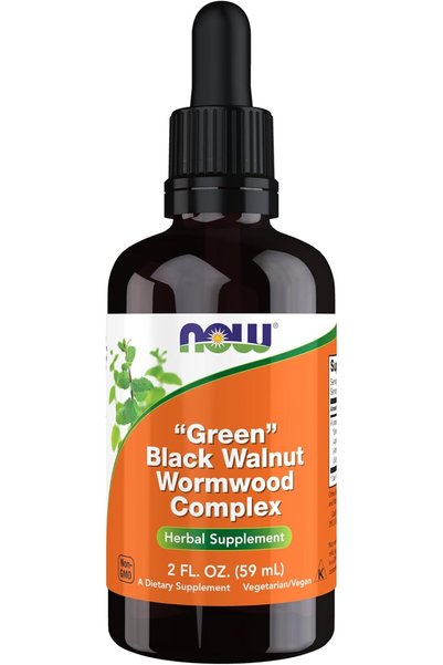 Now Foods NOW Supplements, Green Black Walnut Wormwood Complex Liquid with Dr...