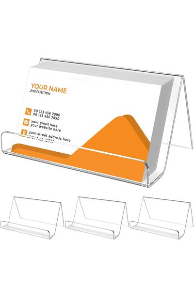 Bukela 3 transparent business card holders