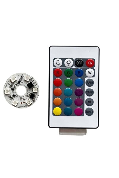 DORA LED 5V RGB IR KUMANDALI YUVARLAK KİT
