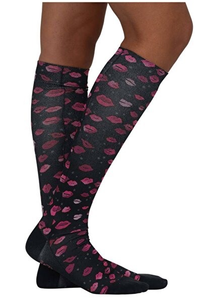 KOI Șosete de compresie pentru femei Betsey Johnson, 8-15 mmHg, până la genun...
