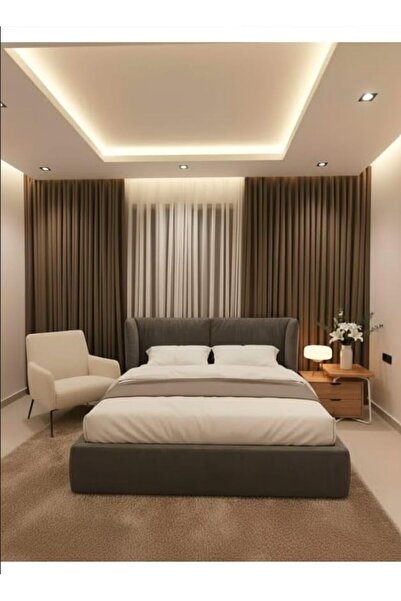Generic Elegant Dark Brown Wavy Curtains Dual Layer Sheer Chiffon & 100% Blac...