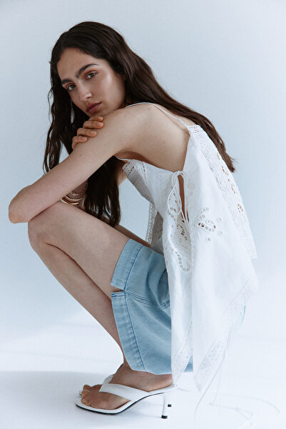 H&M Kot Pull-on Şort