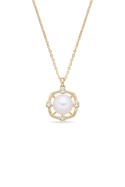 Lisa&Co. Lanț Argint Captive Pearl Argint placat cu aur galben / Zircon/shell...