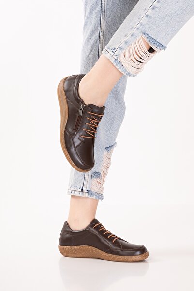 Gondol Genuine Leather Anatomical Sole Comfortable Daily Shoes Usl.2200 Brown