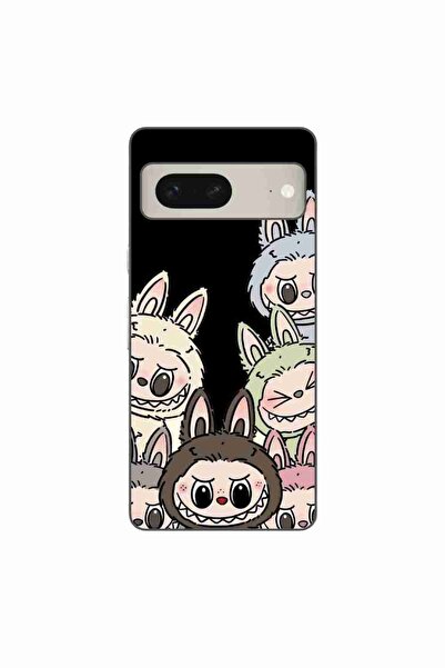 OEM Husa compatibila cu Google Pixel 8 Silicon Gel Tpu Model Labubu Pattern B...