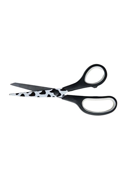 iğne izi Singer Multi-Purpose Scissors – Black Handle with Black and White Pa...