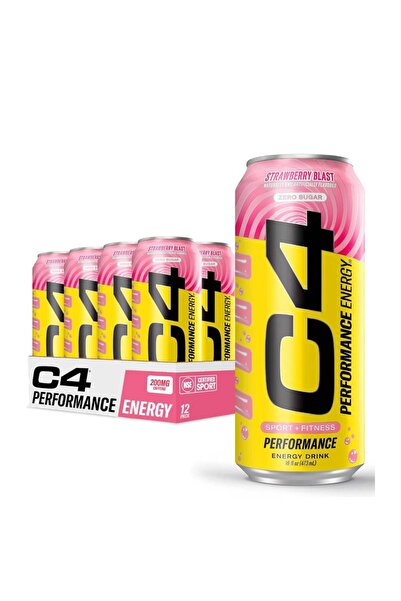 Cellucor C4 Energy Drink, Strawberry Blast, Carbonated Sugar Free Pre Workout...