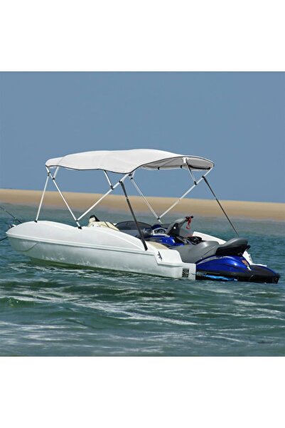 vidaxl Parasolar Bimini 4 arcuri pereți laterali, 243x(185-198)x137 cm