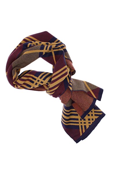 ButicCochet Eșarfă bărbătească, pashmina, 33 x 170 cm, model liniar, Albastru...