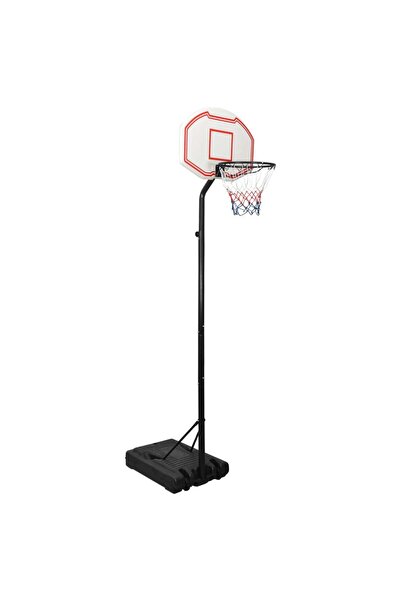 vidaxl Suport pentru coș de baschet, alb, 282-352 cm, polietilenă