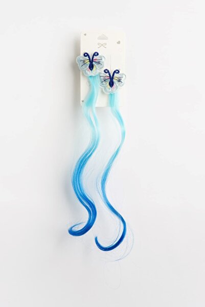 Banamio Colorful Double Hair Clip Set with Butterfly Embroidery