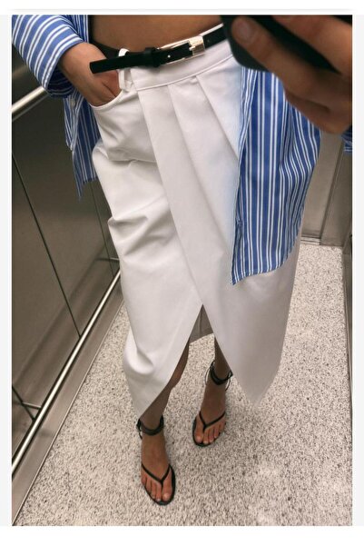 neslihansarıca Skirt, Belted Skirt, Midi Length Long Skirt