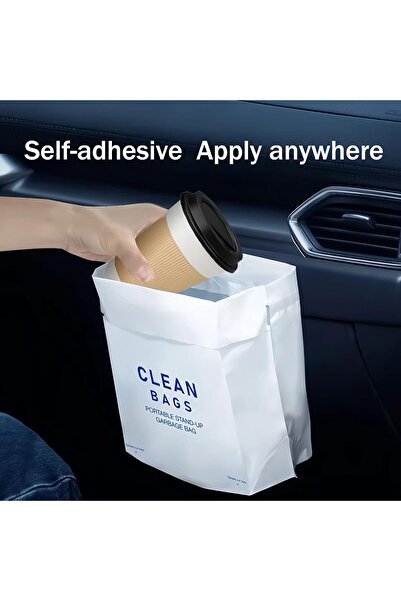 Generic Disposable Car Garbage Bin Bags, 40 PCS, Leak-proof Cleaning and Vomi...