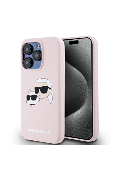 Karl Lagerfeld Husă pentru iPhone 15 Pro - Silicon MagSafe (KLHMP15LSKCHPPLP)...