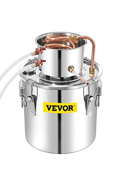 VEVOR Distilator de Alcool VEVOR, 50L, cu Termometru, din inox si Cupru, pent...