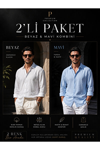 LUMAST Men's Premium Oversize Shirt - Alaçatı Rüzgarı