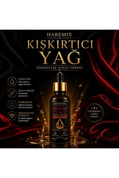 Haremix Kışkırtıcı A.frodizyak İ.stek A.rttırıcı U.yarıcı Serum 30 ml
