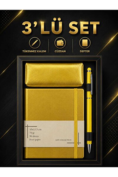 Ozzy KUTIJA SA 3 DELA METALNE NOTEBOOK, OLOVKA, POKLON SET NOVČANIK