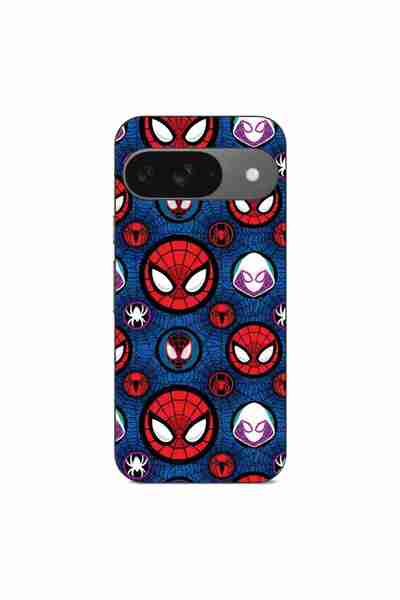 OEM Husa compatibila cu Google Pixel 9 Silicon Gel Tpu Model Spiderman Face P...