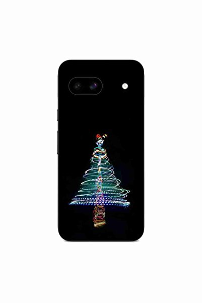 OEM Husa compatibila cu Google Pixel 8A Silicon Gel Tpu Model Craciun Brad Neon