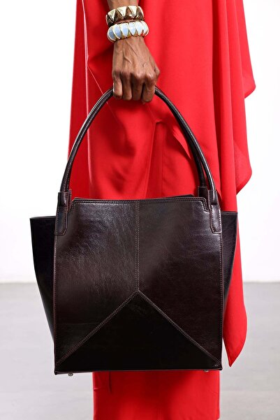 5in1Canpolat Claret Red Barcelona Leather Bag 7991