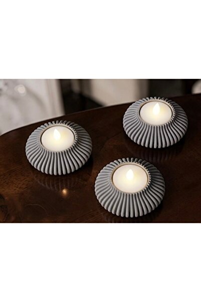 3D 3’lü Dekoratif Tealight Mum Kiti